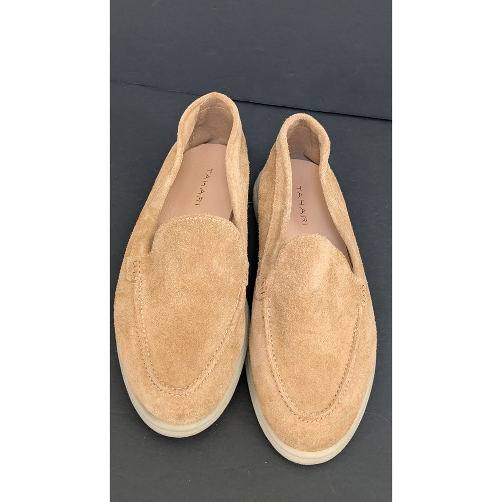 Tahari Tan Suede Loafers, size 9